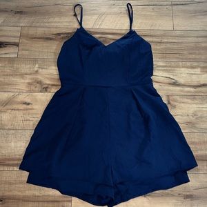 blue romper